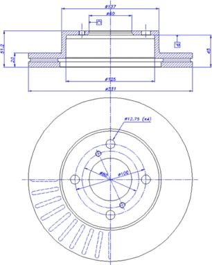 CAR 142.1534 - Тормозной диск avtokuzovplus.com.ua