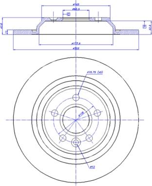 CAR 142.1538 - Тормозной диск avtokuzovplus.com.ua