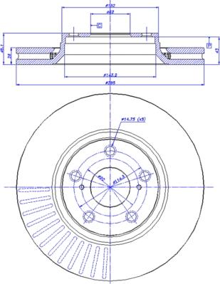 CAR 142.1542 - Гальмівний диск autocars.com.ua