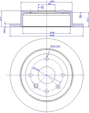 CAR 142.1545 - Гальмівний диск autocars.com.ua