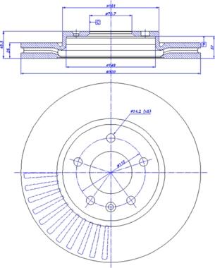 CAR 142.1555 - Гальмівний диск autocars.com.ua