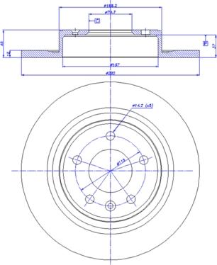 CAR 142.1556 - Гальмівний диск autocars.com.ua