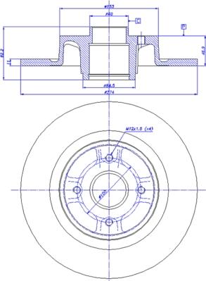 CAR 142.1567 - Гальмівний диск autocars.com.ua