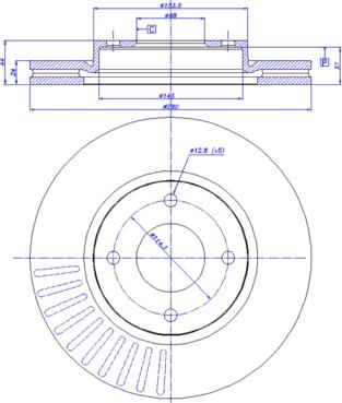 CAR 142.1571 - Тормозной диск avtokuzovplus.com.ua