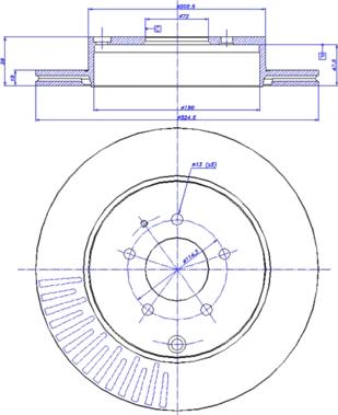 CAR 142.1572 - Гальмівний диск autocars.com.ua