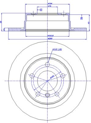 CAR 142.1585 - Гальмівний диск autocars.com.ua