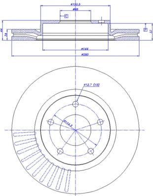 CAR 142.1601 - Гальмівний диск autocars.com.ua