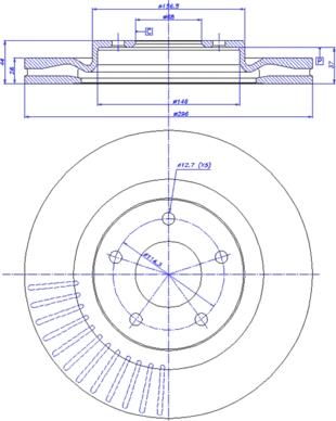 CAR 142.1602 - Гальмівний диск autocars.com.ua