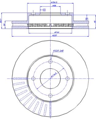 CAR 142.1603 - Гальмівний диск autocars.com.ua