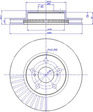 CAR 142.1615 - Гальмівний диск autocars.com.ua