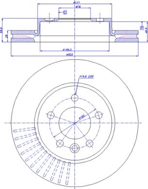 CAR 142.1619 - Гальмівний диск autocars.com.ua