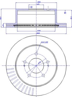 Protechnic PRD6228 - Гальмівний диск autocars.com.ua