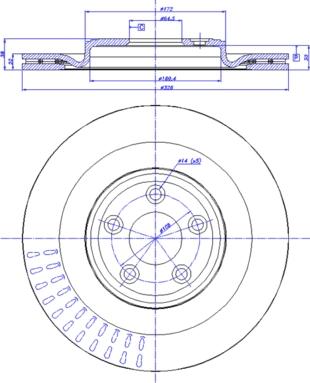 CAR 142.1643 - Гальмівний диск autocars.com.ua