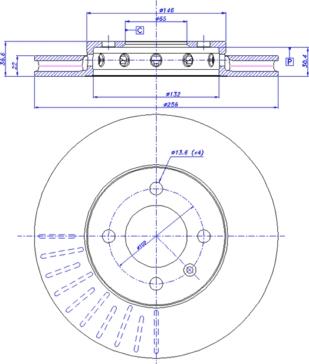 CAR 142.1716 - Тормозной диск avtokuzovplus.com.ua