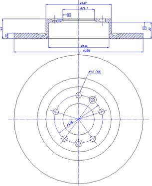 CAR 142.1718 - Тормозной диск avtokuzovplus.com.ua