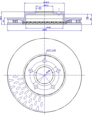 CAR 142.1741 - Гальмівний диск autocars.com.ua