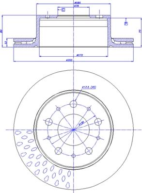 CAR 142.1750 - Гальмівний диск autocars.com.ua