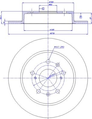 CAR 142.1754 - Тормозной диск avtokuzovplus.com.ua