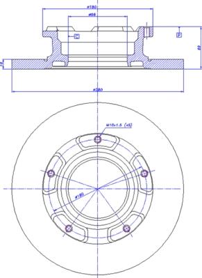 CAR 142.1765 - Тормозной диск avtokuzovplus.com.ua