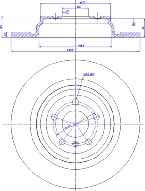 Mercedes-Benz 1664230012 - Гальмівний диск autocars.com.ua