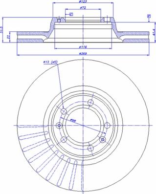 CAR 142.183 - Гальмівний диск autocars.com.ua