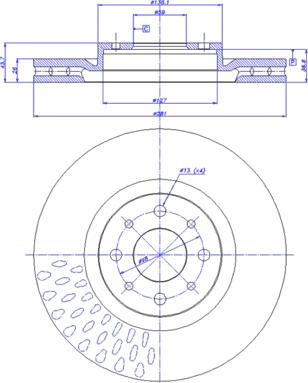 CAR 142.193 - Тормозной диск avtokuzovplus.com.ua