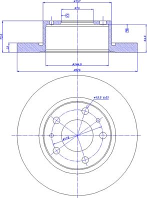 CAR 142.198 - Гальмівний диск autocars.com.ua