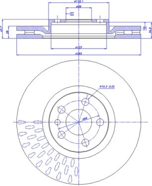 CAR 142.205 - Тормозной диск avtokuzovplus.com.ua