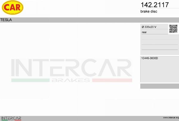 CAR 142.2117 - Гальмівний диск autocars.com.ua