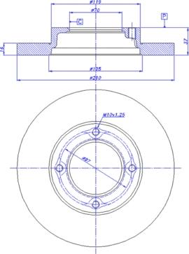 CAR 142.211 - Гальмівний диск autocars.com.ua