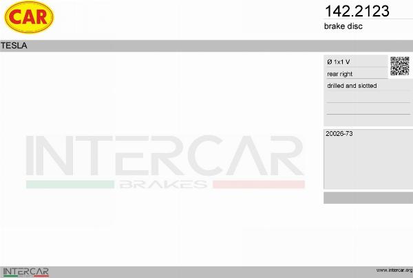 CAR 142.2123 - Гальмівний диск autocars.com.ua