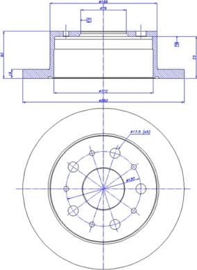 CAR 142.212 - Гальмівний диск autocars.com.ua