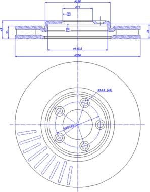 CAR 142.216 - Гальмівний диск autocars.com.ua