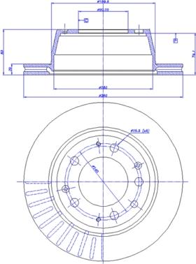 Meyle 4155230006PD - Гальмівний диск autocars.com.ua