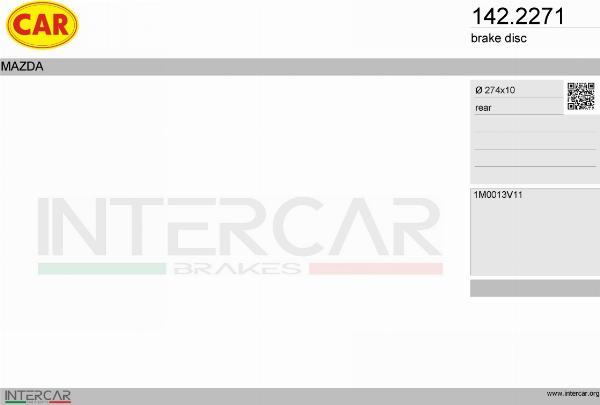 CAR 142.2271 - Гальмівний диск autocars.com.ua