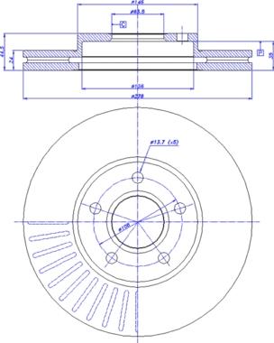 CAR 142.227 - Тормозной диск avtokuzovplus.com.ua