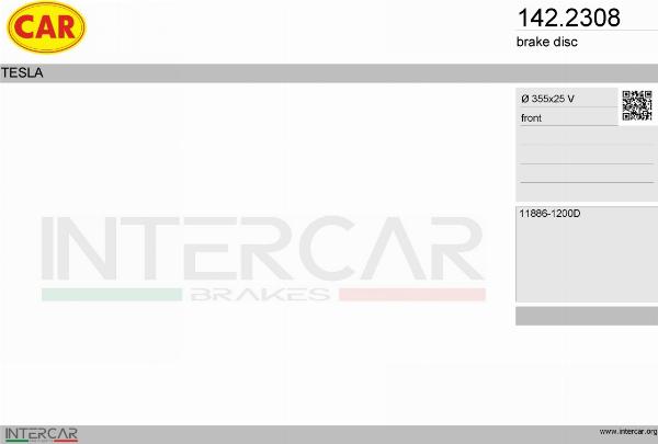 CAR 142.2308 - Гальмівний диск autocars.com.ua