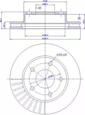 CAR 142.231 - Тормозной диск avtokuzovplus.com.ua