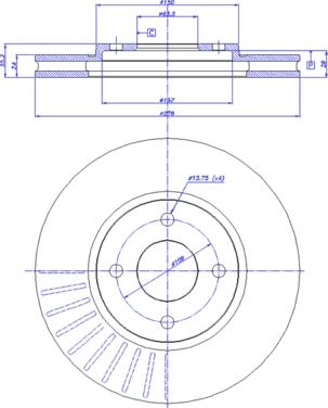 CAR 142.236 - Тормозной диск avtokuzovplus.com.ua