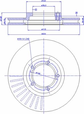 CAR 142.238 - Тормозной диск avtokuzovplus.com.ua