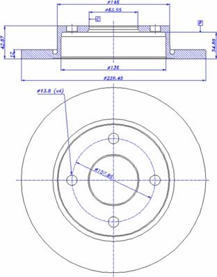 CAR 142.243 - Тормозной диск avtokuzovplus.com.ua