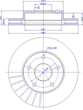 CAR 142.261 - Гальмівний диск autocars.com.ua