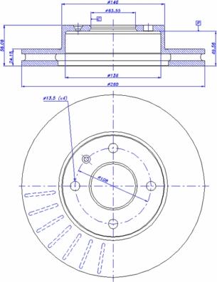 CAR 142.267 - Тормозной диск avtokuzovplus.com.ua