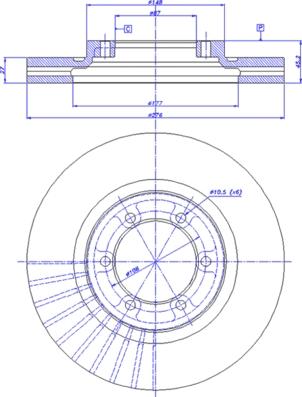 CAR 142.273 - Тормозной диск avtokuzovplus.com.ua