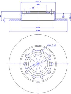 CAR 142.281 - Тормозной диск avtokuzovplus.com.ua