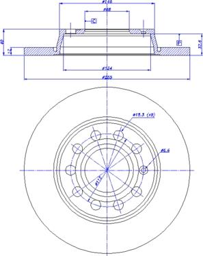 CAR 142.287 - Гальмівний диск autocars.com.ua