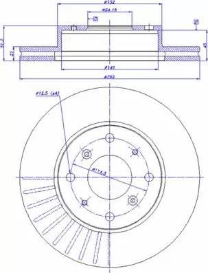 CAR 142.313 - Тормозной диск avtokuzovplus.com.ua