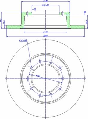 CAR 142.328 - Тормозной диск avtokuzovplus.com.ua