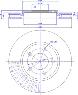 NATIONAL NBD1153 - Тормозной диск avtokuzovplus.com.ua