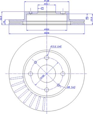 CAR 142.351 - Гальмівний диск autocars.com.ua